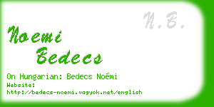 noemi bedecs business card